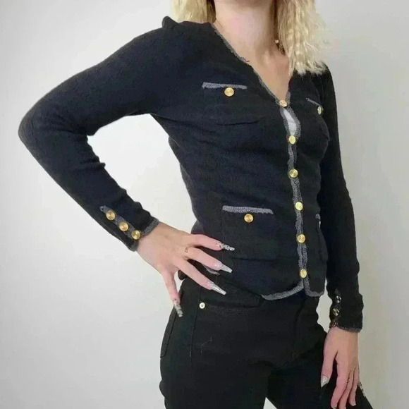 Trina Turk Vermouth Wool Cardigan -  S - Picture 7 of 9